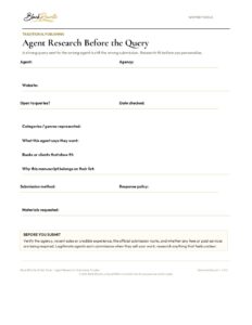 Black REwrite Agent Research and Submission Tracker